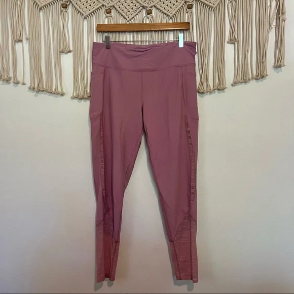 Victoria’s Secret | pink sport total knockout lace side leggings size XL - Picture 4 of 11